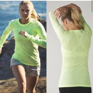 RARE Lululemon Run Swiftly Tech Long Sleeve Size 6